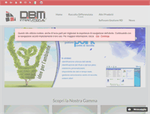 Tablet Screenshot of dbminternational.it